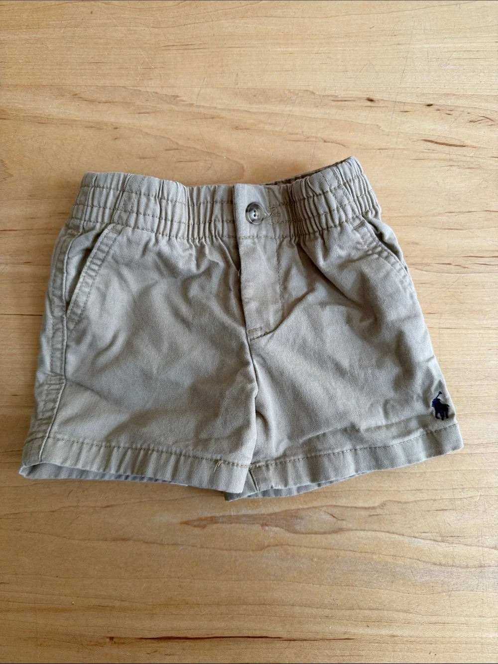Ralph Lauren Kids Tan Elastic-Waist Shorts